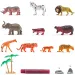 Faunica: Set di gioco animali selvatici in secchio - Woodyland