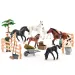 Faunica: set di gioco da 25 pezzi con cavalli Lipizzani - Woodyland