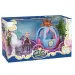 Favola fantasy con carrozza, cavallo e bambola