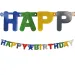 Festone di Buon Compleanno - in colori metallici
