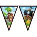 Festone di bandiere per festa dei pirati