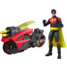 Figura dazione di Robin della DC con moto e razzi lanciabili – Mattel