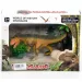 Figura di Allosaurus con uovo e piante