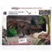 Figura di Tyrannosaurus Rex con uovo e piante