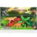 Figure di dinosauri con piante