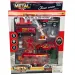 Fire Crew: Set di piccoli camion dei pompieri con accessori