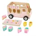 Fisher-Price: Carretto dei Gelati in Legno con Forme - Mattel