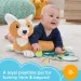 Fisher-Price: Corgie Puppy Cresci con me cuscino con sonaglio, dentaruolo e specchio - Mattel