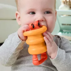 Fisher-Price: Giocattolo da dentizione Tengerpajti - Granchio - Mattel immagine 3