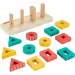 Fisher-Price: Gioco di sviluppo in legno con forme ad incastro - Mattel