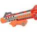 Flames Storm: Gigante fucile spara-spugne elettrico rosso con luce, tamburo rotante e proiettile 73cm