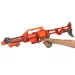 Flames Storm: Gigante fucile spara-spugne elettrico rosso con luce, tamburo rotante e proiettile 73cm