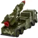 Forza militare: Camion mimetico militare con razzo 16cm
