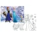 Frozen 2 in 1 puzzle da 108 pezzi e album da colorare 70x50cm - Lisciani