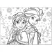 Frozen Le sorelle 2 in 1 maxi puzzle da 60 pezzi e da colorare 70x50 cm - Lisciani