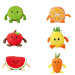 Frutti di peluche da 16 cm, in diverse varianti, 1 pezzo