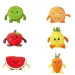 Frutti di peluche da 16 cm, in diverse varianti, 1 pezzo