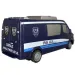 Furgone SWAT della polizia telecomandato RC con luci 27MHz scala 1/32 25cm