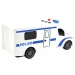 Furgone della polizia telecomandato con effetti luminosi e sonori in scala 1/24, 20 cm