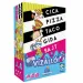 Gatto impermeabile, pizza, taco, capretto, gioco da tavolo al formaggio