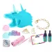 Gemex: Set di creazione di gioielli testa di unicorno con gemme in gel