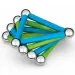 Geomag Green Line Classic gioco di costruzione magnetico da 25 pezzi