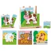 Gioco di costruzione con cubi di legno a tema animale