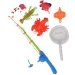 Gioco di pesca colorato con pesci e granchi, canna da pesca 47 cm