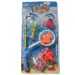 Gioco di pesca colorato con pesci e granchi, canna da pesca 47 cm