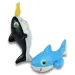 Gioco di pesca magnetico con squali da tirare su, con 2 squali