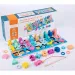 Gioco educativo in legno 6 in 1 con numeri e forme colorate