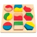 Gioco puzzle in legno con forme, 18 pezzi