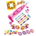 GlamorGirl: Set di perline per creare gioielli con oltre 500 perline, accessori e macchina per infilare perline