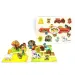 Gli animali della fattoria puzzle a forma di albero a due lati