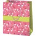 Grande borsa regalo rosa con la scritta "Con amore" 26x13x33 cm