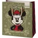 Green Grass Mickey Mouse borsa regalo natalizia premium di medie dimensioni 18x10x23cm