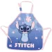 Grembiule da pittura rosa e blu con motivo Stitch