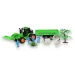 Happy Farm: Set da fattoria con trattore con rimorchio, animali e accessori