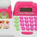 Happy Shopping: Registratore di cassa bianco-rosa con microfono, suono e accessori 29x16cm