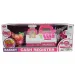Happy Shopping: Registratore di cassa bianco-rosa con microfono, suono e accessori 29x16cm