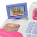 Happy Shopping: Registratore di cassa bianco-rosa con suono e accessori 20x12cm