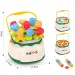Happy World: Gioco per lo sviluppo delle abilità per bambini con cesto di fiori a forma di selezionatore