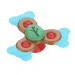 Happy World: Set di giochi educativi con 3 spinner per bambini a forma di animali