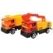 Heavy Duty: Set di giochi da costruzione con auto a retrocarica e accessori