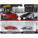 Hot Wheels Deluxe set di 2 macchinine Lamborghini Countach LP5000 QV e Lancia Stratos Zero - Mattel