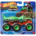Hot Wheels Monster Trucks: Big Rigs Mega Wrex a sei ruote verde veicolo da traino 1/64 - Mattel