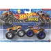 Hot Wheels Monster Trucks: Hi-Tail Hauler 1956 vs Ford Raptor 2017 set di 2 macchinine 1/64 - Mattel