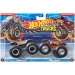 Hot Wheels Monster Trucks: Hot Wheels Racing #1 vs Hot Wheels Racing #4 set di 2 mini veicoli mostruosi in scala 1/64 - Mattel