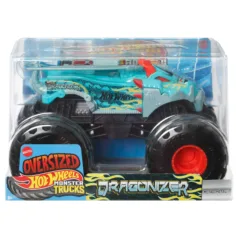 Hot Wheels Monster Trucks Oversized: Dragonizer modellino in scala 1:24 – Mattel