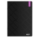 ICO: Quaderno Student Premium Black A/4 a righe, 40 fogli